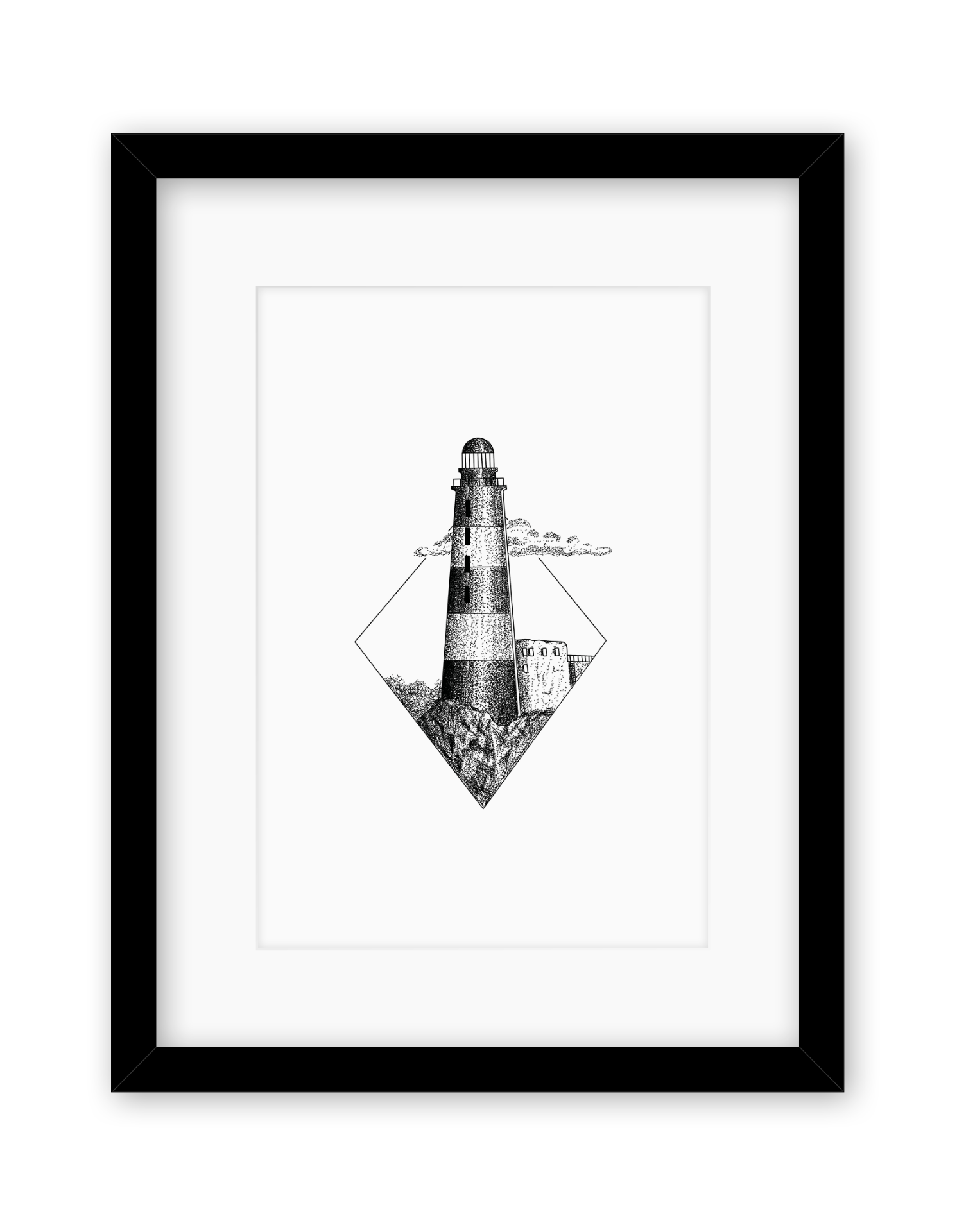 Limitovaná ilustrace obrazu Maják – ilustera.cz